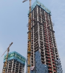 恒大時(shí)代金融中心爬架葫蘆案例